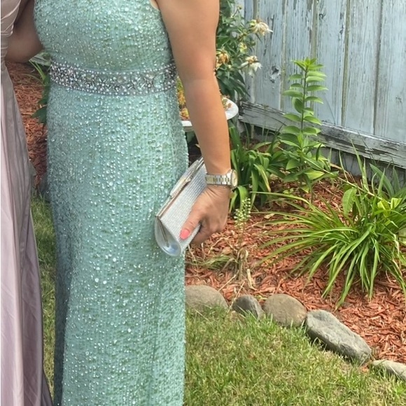 Mac Duggal long cocktail wedding guest dress - Picture 6 of 6